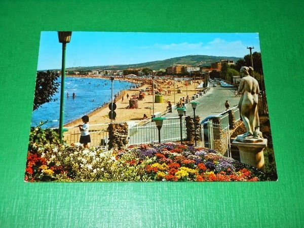 Cartolina Vasto - La spiaggia 1973
