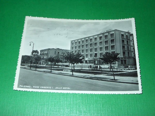 Cartolina Palermo - Foro Umberto I - Jolly Hotel 1956
