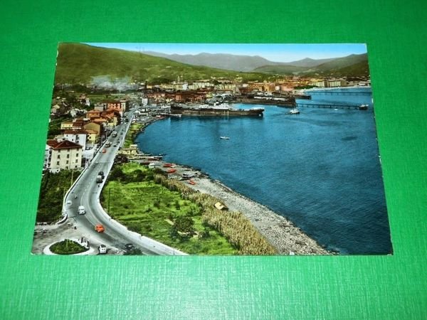 Cartolina Vado Ligure - Panorama e Via Aurelia 1960