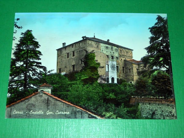 Cartolina Carrù - Castello Gen. Curreno 1960 ca.