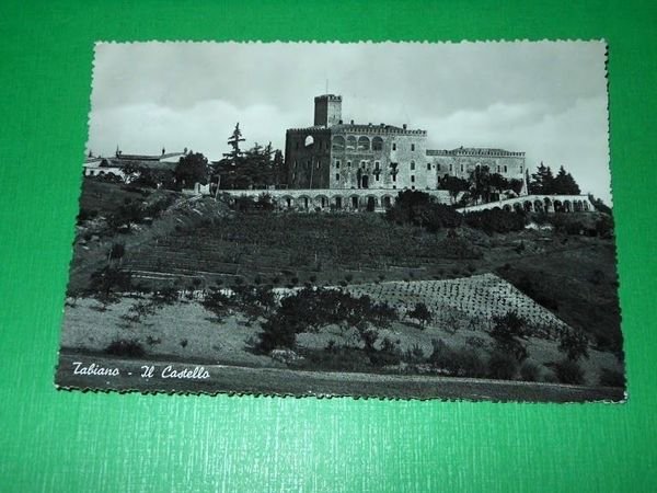 Cartolina Tabiano - Il Castello 1953