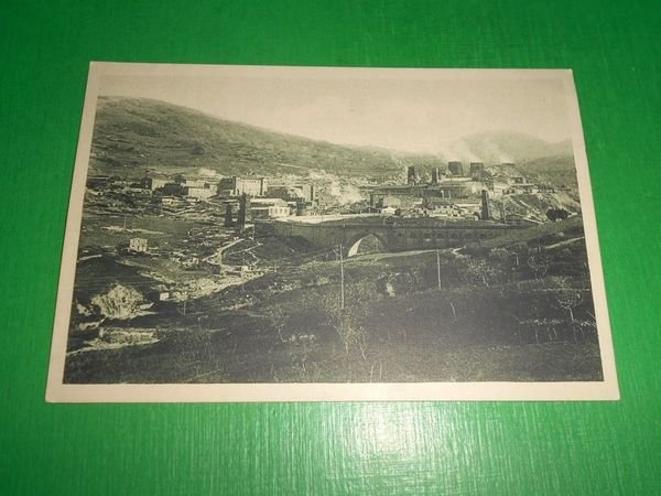 Cartolina Società Boracifera di Larderello - Panorama Larderello 1930 ca
