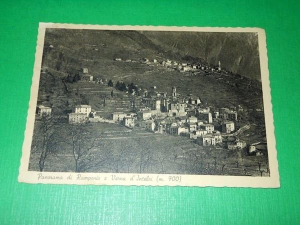 Cartolina Ramponio e Verna d' Intelvi - Panorama 1949