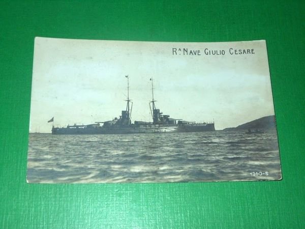 Cartolina Marina Militare - R. Nave Giulio Cesare 1920 ca