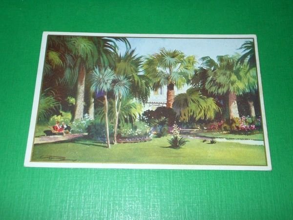 Cartolina Genova Pegli - Nel parco del Grand Hotel - …