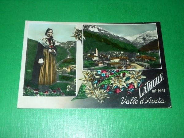 Cartolina Valle d'Aosta - La Thuile - Vedute diverse 1951