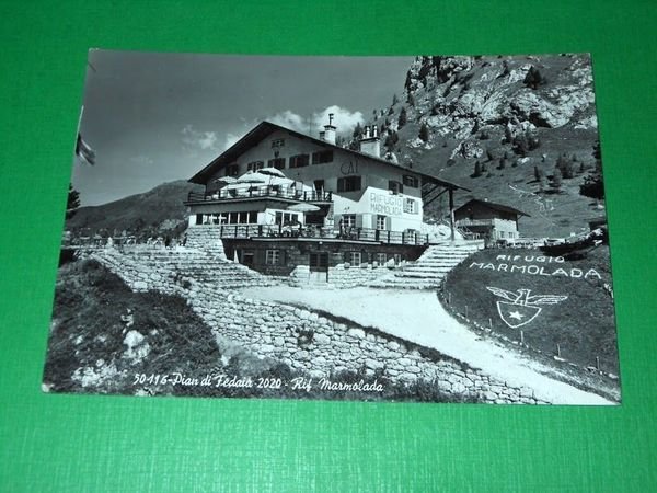 Cartolina Pian di Fedaia - Rifugio Marmolada 1962