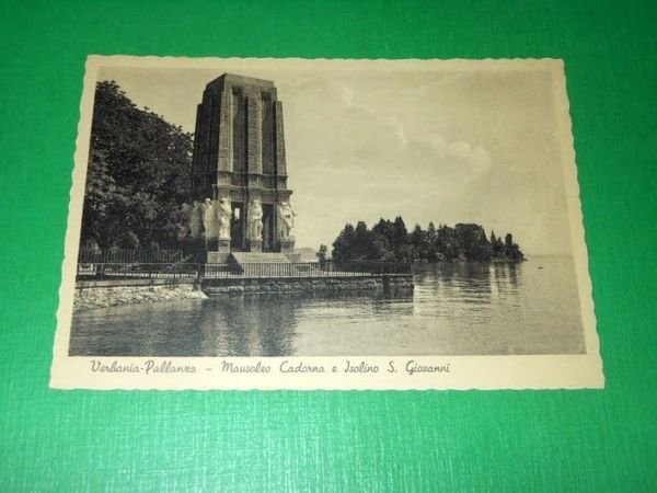 Cartolina Verbania Pallanza - Mausoleo Cadorna e Isolino S. Giovanni …