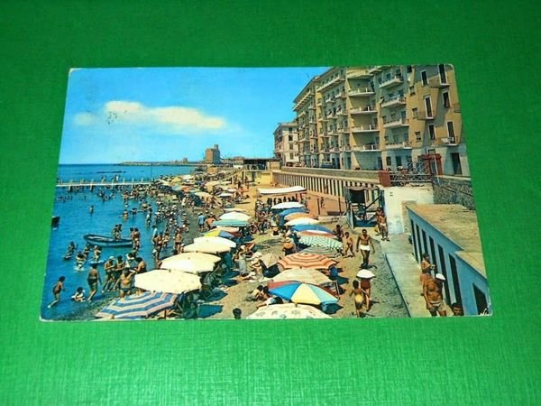 Cartolina Civitavecchia - Spiaggia Pirgo 1970 ca