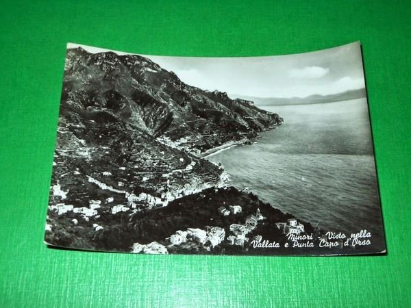 Cartolina Minori - Visto nella Vallata e Punta Capo d' …