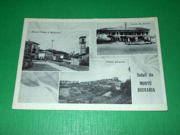 Cartolina Montù Beccaria - Vedute diverse 1956