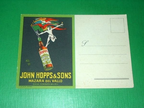 Cartolina Mazara del Vallo - Pubblicità John Hopps & Sons …