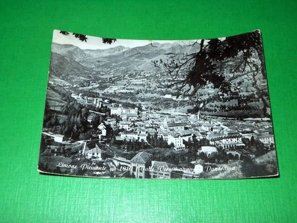 Cartolina Limone Piemonte ( Valle Vermenagna ) - Panorama 1957