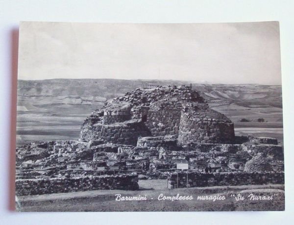 Cartolina Barumini - Complesso nuragico Su Muraxi 1962