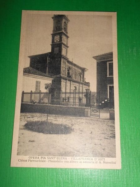 Cartolina Villafranca d' Asti - Opera Pia Sant' Elena - …