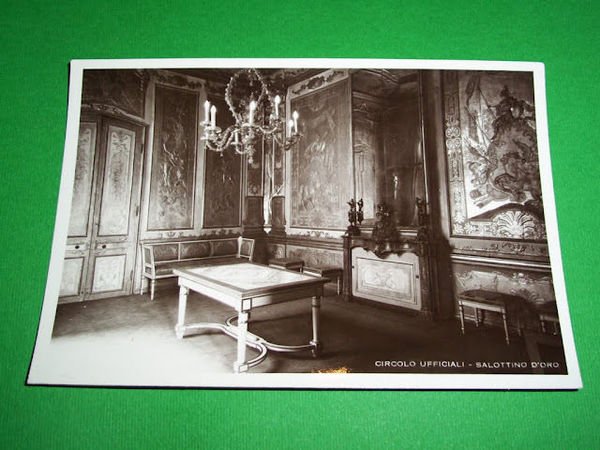 Cartolina R. Accademia di Fanteria e Cavalleria Modena - Salottino …