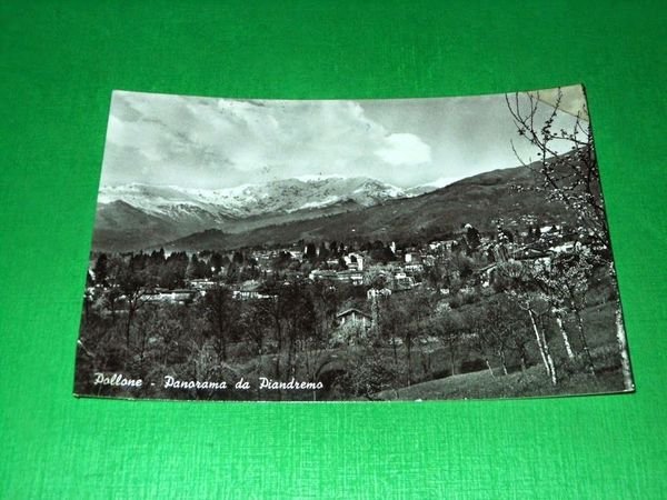 Cartolina Pollone - Panorama da Piandremo 1961 | Immagine principale