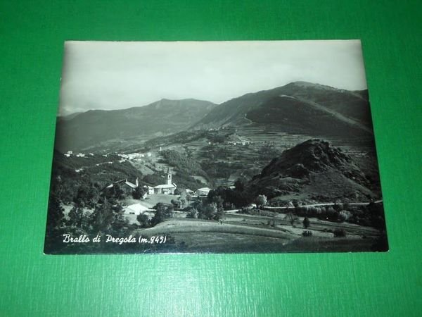 Cartolina Brallo di Pregola - Rist. Bar Normanno - Panorama …