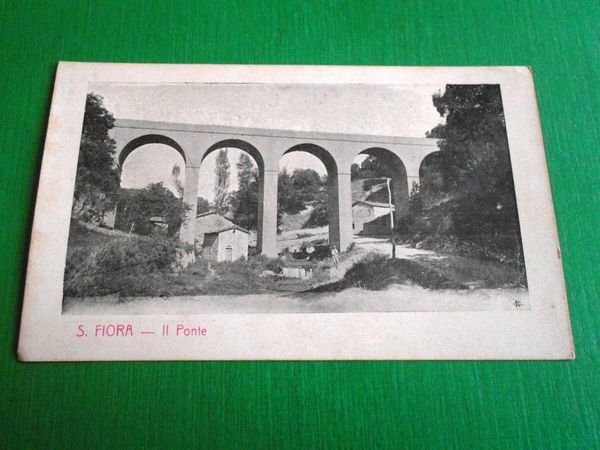 Cartolina Santa Fiora - Il Ponte 1910 ca