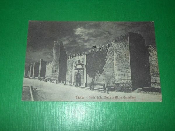 Cartolina Viterbo - Porta della Verità e Mura Castellane 1920 …