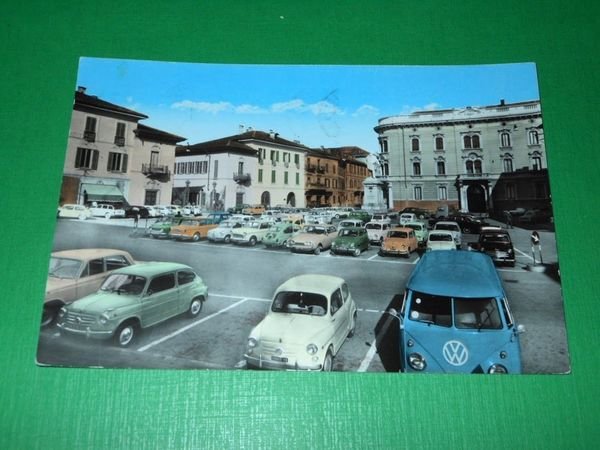 Cartolina Gallarate - Piazza Garibaldi 1964