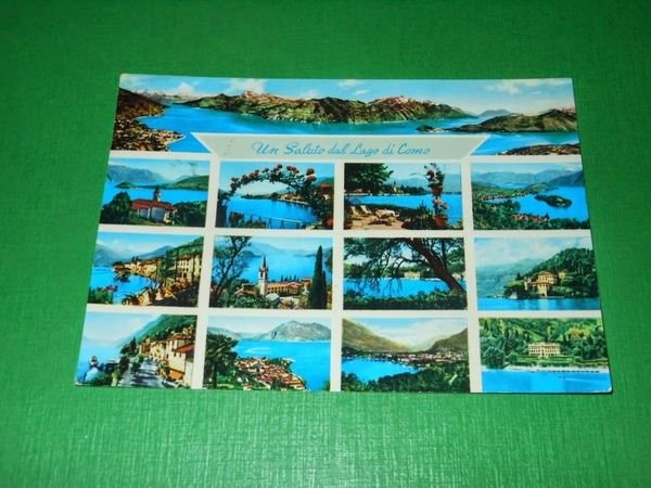 Cartolina Un saluto dal Lago di Como - Vedute diverse …