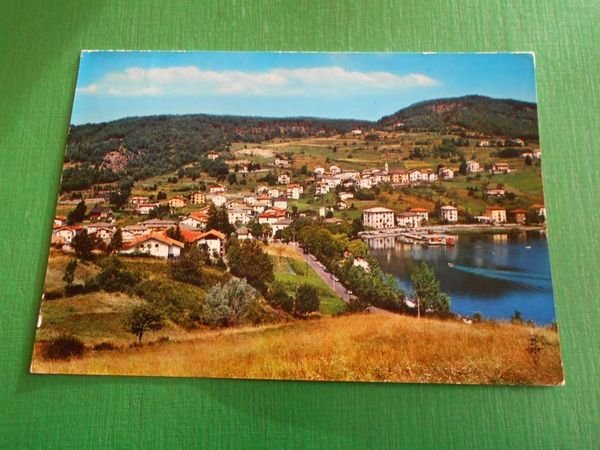 Cartolina Altipiano di Pinè - Lago della Serraia 1970