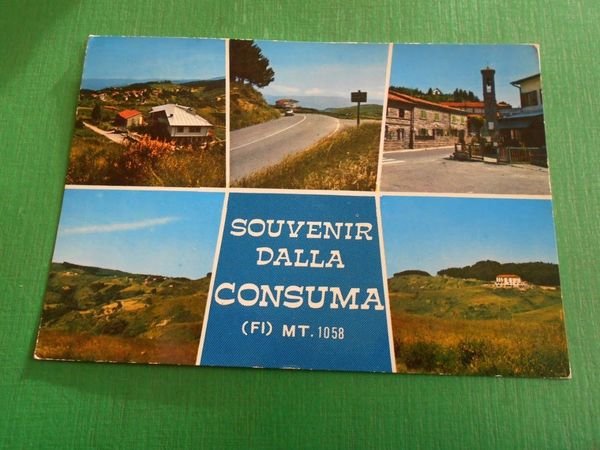 Cartolina Souvenir dalla Consuma - Vedute diverse 1979