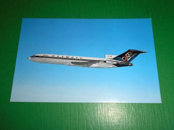 Cartolina Aviazione Volo - Olympic Airways - Boeing 727-200