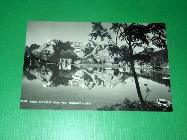 Cartolina Lago di Misurina - Sorapis 1951