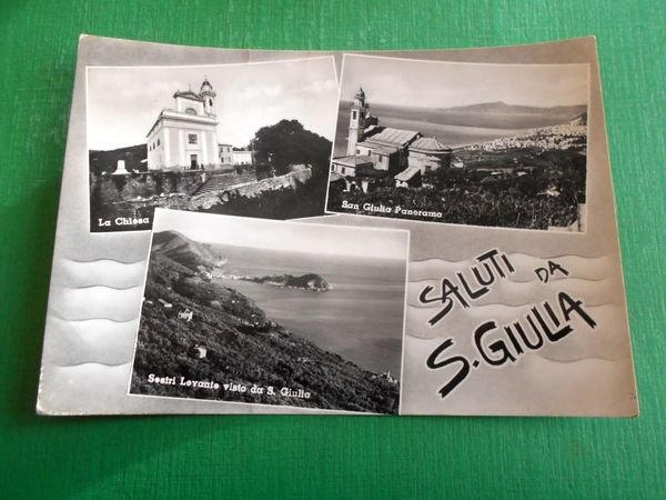 Cartolina Saluti da S. Giulia ( Genova ) - Vedute …