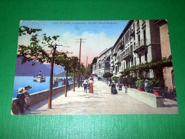 Cartolina Lago di Como - Cadenabbia - Grands Hotels Bellevue …