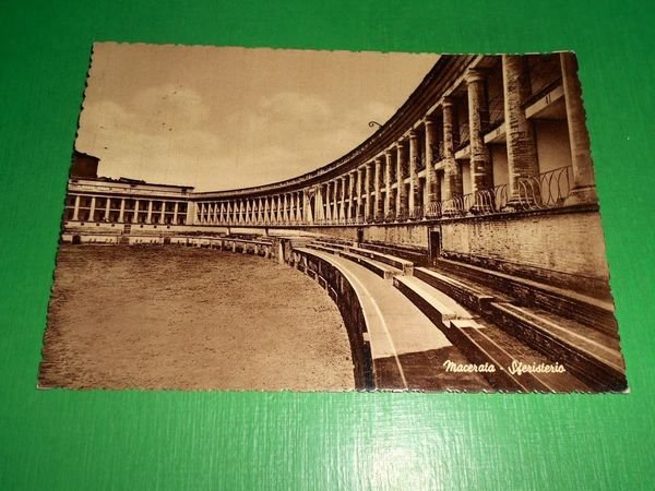 Cartolina Macerata - Sferisterio 1955