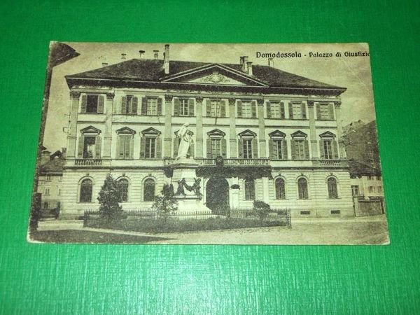 Cartolina Domodossola - Palazzo di Giustizia 1922 | Immagine principale
