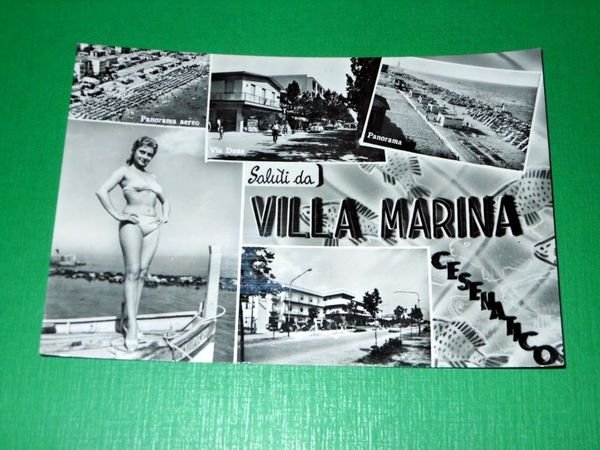 Cartolina Saluti da Villa Marina ( Cesenatico ) - Vedute …
