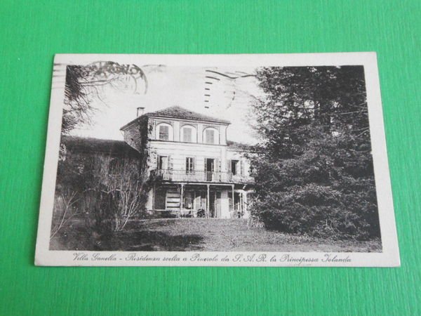 Cartolina Pinerolo - Villa Gonella ( Residenza della Principessa Iolanda …