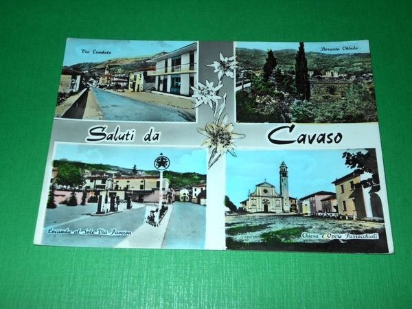 Cartolina Saluti da Cavaso ( Treviso ) - Vedute diverse …