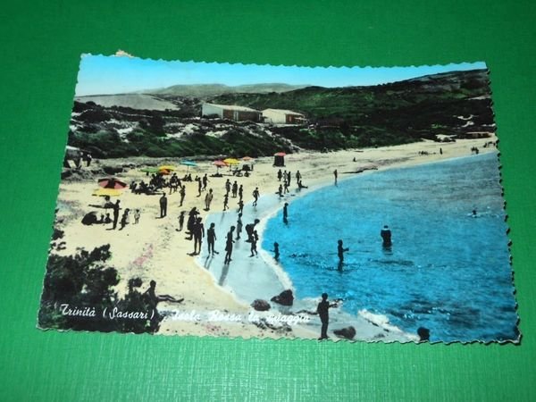Cartolina Trinità ( Sassari ) - Isola Rossa la spiaggia …