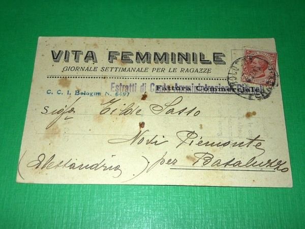 Cartolina Vita Femminile - Giornale per le Ragazze - Bologna …