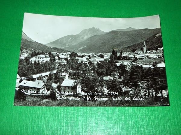Cartolina Malesco - Panorama con il M. Gridone 1969