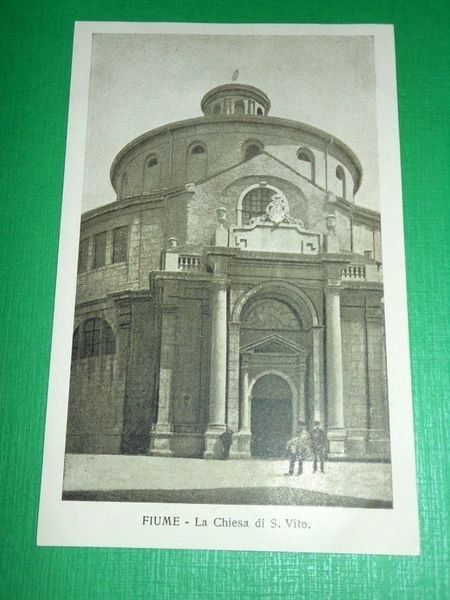 Cartolina Fiume - La Chiesa di S. Vito 1930 ca