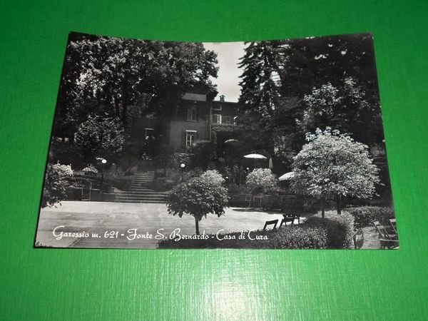 Cartolina Garessio - Fonte S. Bernardo - Casa di Cura …