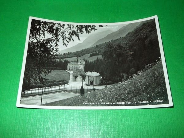 Cartolina Tartavalle Terme - Antiche Fonti e Grande Albergo 1950
