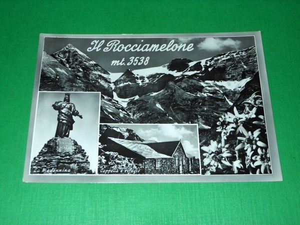 Cartolina Il Rocciamelone - La Madonnina - Cappella e rifugio …