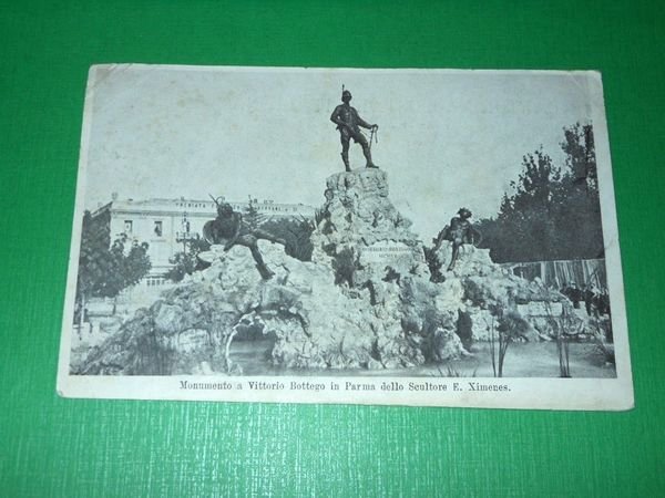 Cartolina Parma - Monumento a Vittorio Bottego 1907