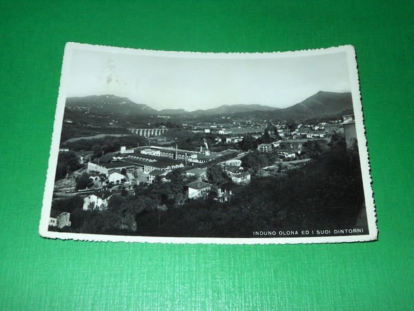 Cartolina Induno Olona ed i suoi dintorni - Panorama 1957