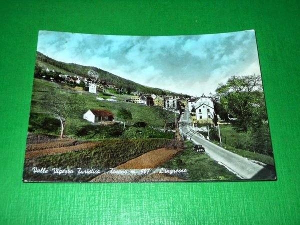 Cartolina Valle Vigezzo Turistica - Toceno - L' ingresso 1960