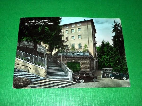 Cartolina Fonti di Gaverina - Grande Albergo Terme 1957