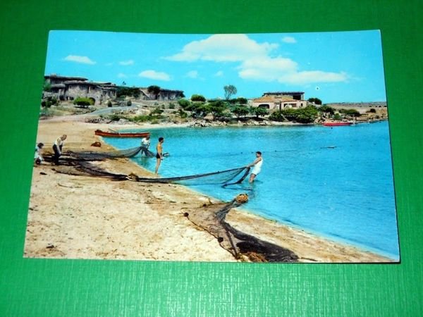 Cartolina Liscia di Vacca - La spiaggia 1965 ca