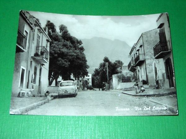 Cartolina Ficuzza ( Palermo ) - Via del Littorio 1970